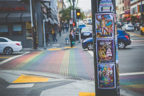 80+ Gay Pride Flag In Castro District Of San Francisco Stock Photos ...