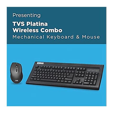 TVS Platina Wireless Mechanical Keyboard Mouse Price in India