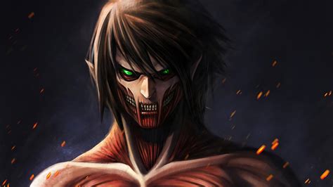 Eren Titan Wallpaper - Fond ecran anime