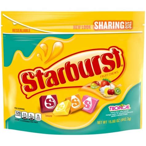 STARBURST Tropical Sharing Size Chewy Candy, 15.6 oz - Kroger