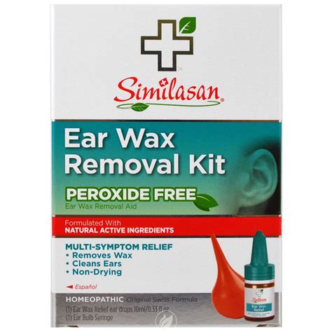 Similasan Ear Wax Removal Kit- Ear Drops, Ear Bulb Syringe 10ML 0.33 Ounce - Walmart.com