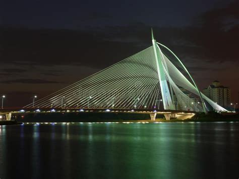 Putrajaya bridge. Putrajaya ( near Kuala Lumpur, Malaysia) bridge at night , #Sponsored, #Kuala ...