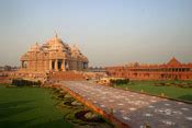 : Beautiful Night view of Akshardham Temple - The Divine India