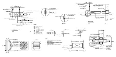 Exhaust fan detail drawing provided in this AutoCAD file. Download this ...