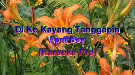 Di Ko Kayang Tanggapin_Karaoke Pro - YouTube