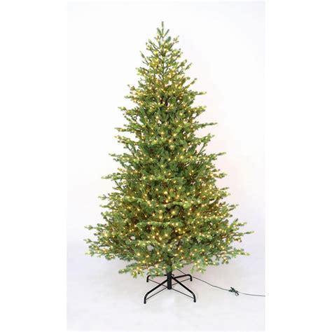 Home Decorators Collection 7.5 ft. Pre-Lit LED Elegant Grand Fir ...