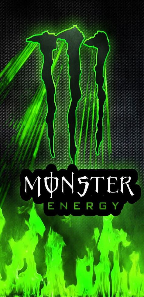 Green Monster Energy Logo Wallpaper