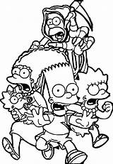 Gangsta Simpsons Coloring Page Coloring Pages sketch template