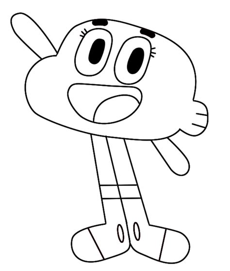 gumball printable coloring page