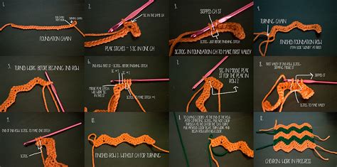 Chevron Tutorial - Single Crochet Method