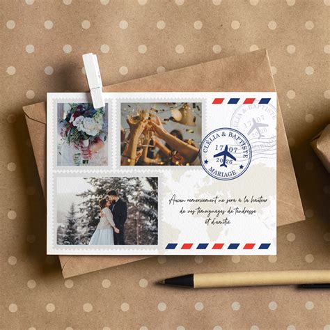 Carte de Remerciement thème voyage – La Crafterie