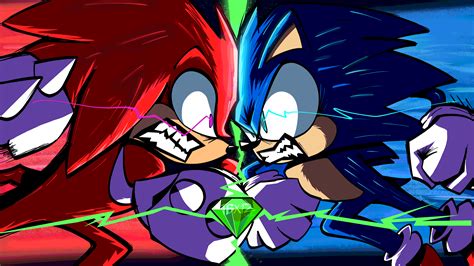 Sonic Vs Knuckles Wallpaper