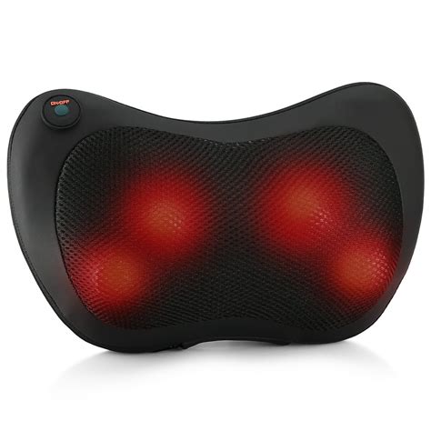 Belmint Shiatsu Pillow Massager with Heat, Infrared Heating, 4 Deep ...