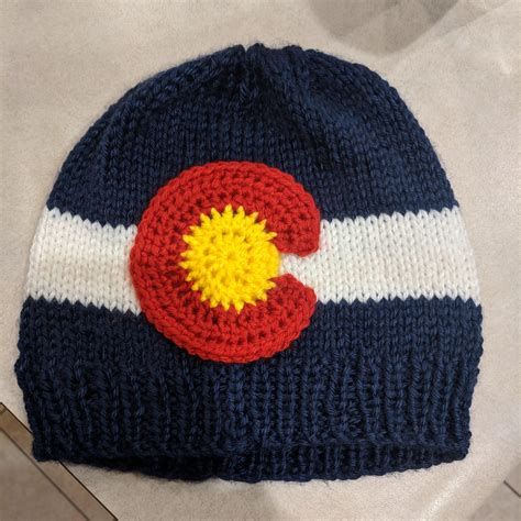 Colorado flag hat : r/knitting