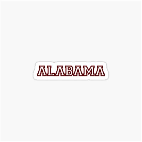 "Alabama" Sticker for Sale by serenadesigns | Redbubble