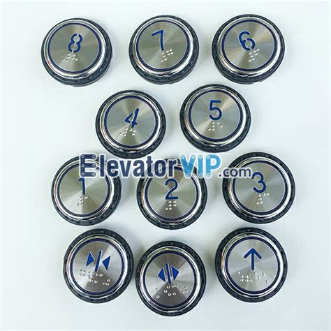 PB29 JY0001 OTIS Elevator Push Button Blue Light with Braille Character ...