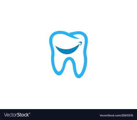 Smile dental logo icon design Royalty Free Vector Image