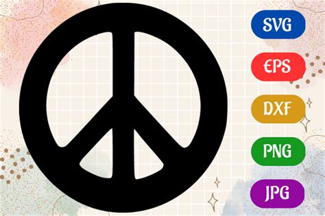 Peace | Black and White Logo Vector Art Graphic by Creative Oasis ...