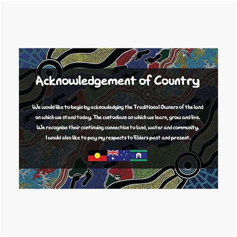 "Acknowledgement of Country - Authentic Aboriginal Art" Photographic Print for Sale by ...