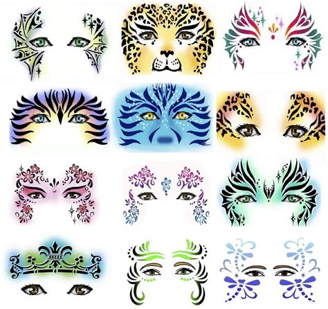 Free Printable Face Painting Stencils All Done And Ready To Dart Off To ...