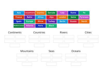 Map geographic features - Teaching resources