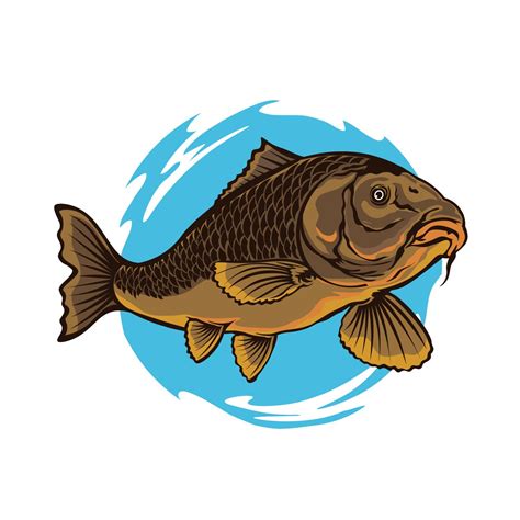 Carp fishing logo, perfect for fish supplier company and brand product logo and t shirt design ...