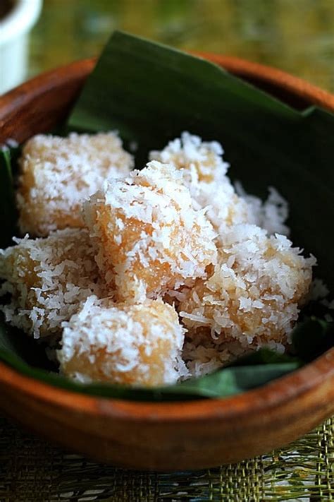 Cassava Cake with Shredded Coconut - Rasa Malaysia