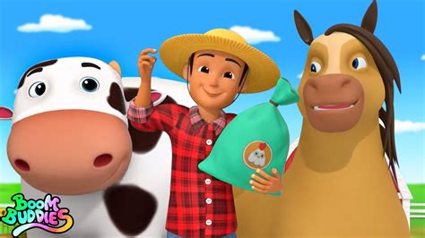 Farmer In The Dell, Animal Song and Preschool Rhymes for Children - YouTube