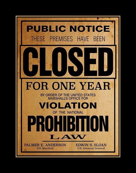 Prohibition Poster Posters Prints By Corbis - vrogue.co