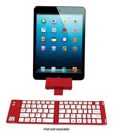 Best Buy: iwerkz Keyboard Docking Station for Apple® iPad® and iPhone® Red 44652RD