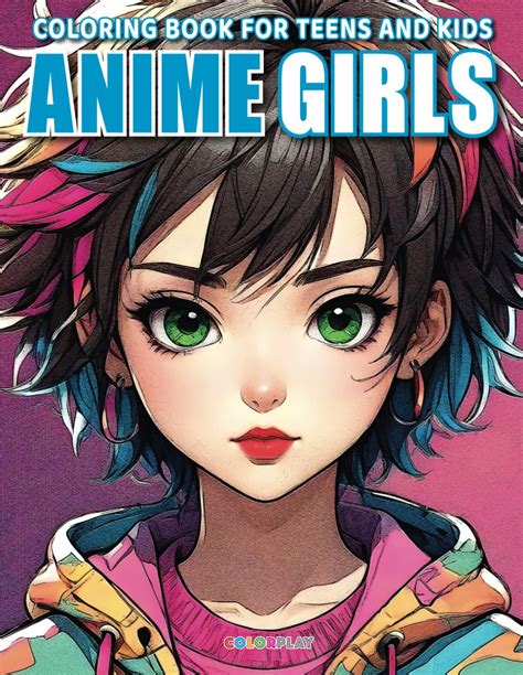 Mua Anime Girls Coloring Book for Teens and Kids: A Kawaii Coloring ...