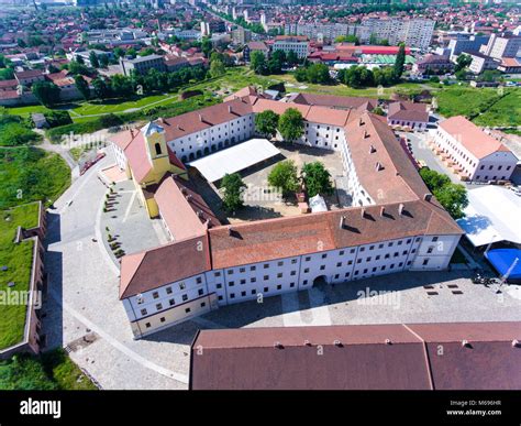 Aerial view of Oradea Fortress (Nagyvarad Stock Photo - Alamy