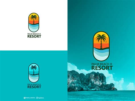 Palm Beach Resort Logo | shane_creative | Logo Buxu | Abstract by Logo Buxu on Dribbble