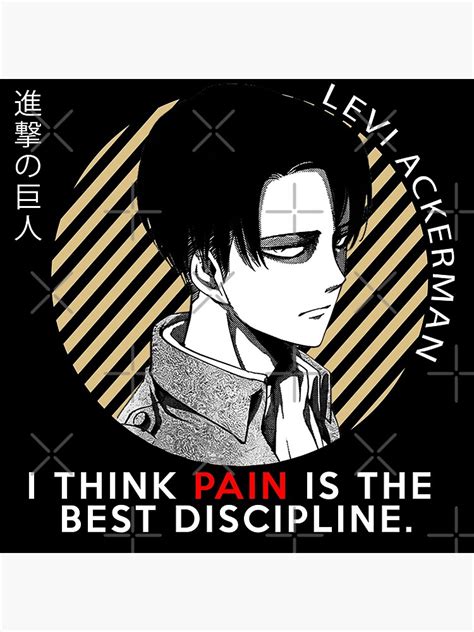 "Levi Ackerman | Attack on Titan | Anime Quotes" Poster for Sale by ...