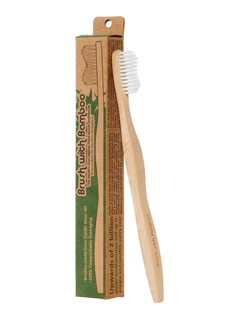 Bamboo Toothbrush - Adult - Standard Soft - Brush with Bamboo