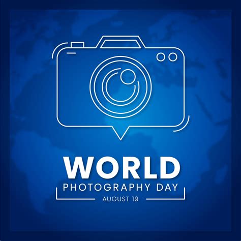 World photography day poster with speech bubble camera - Download Free ...