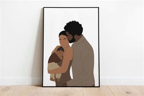 Black Family Wall Art PRINTABLE ART Black Couple Art Poster - Etsy