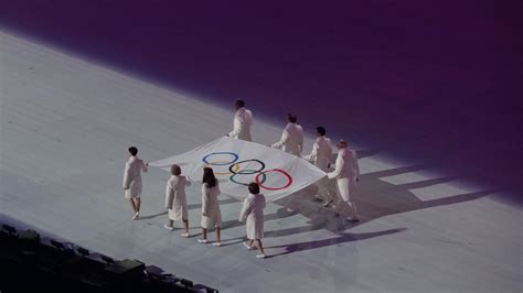 File:Olympic flag, 2014 Winter Olympics opening ceremony.jpg - Wikimedia Commons