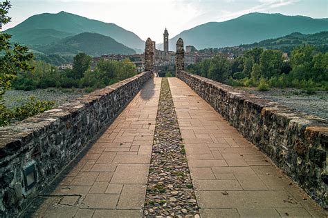 Old medieval bridge of Bobbio Photograph by Giorgio Morara - Fine Art America