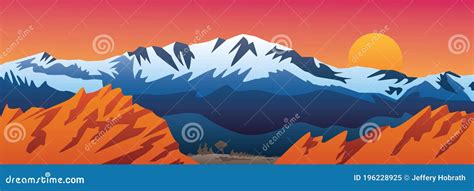 K2 Mountain Peak, Second Highest Mountain In The World Cartoon Vector ...