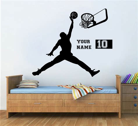 Basketball Nursery Decal Wall Decal Basket Wall Art Stickers - Etsy ...