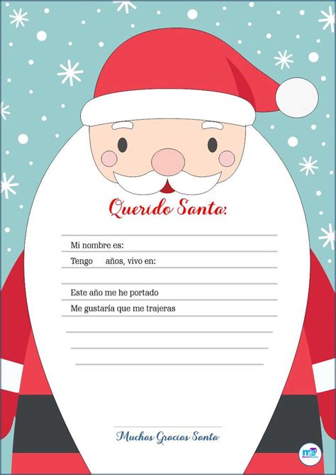 Carta a Papá Noel Diseño 4 / Material Educativo Gratis | Desenho de natal, Papel de carta, Natal