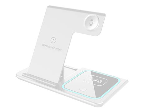 3-in-1 Adjustable Wireless Charging Stand (White) | StackSocial