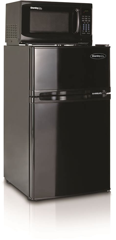 MicroFridge 31SM67A1 3.1 cu. ft. Compact Refrigerator with 700 Watt Microwave, CanStor® Beverage ...