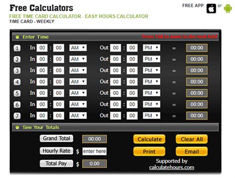 Free time card calculator with lunch - SohaniFranko