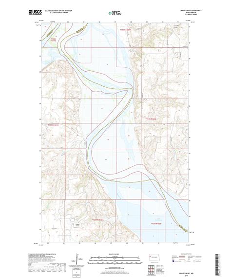 MyTopo Williston SE, North Dakota USGS Quad Topo Map