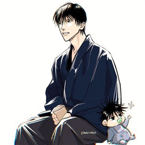 雅媛 on Instagram: “Baby megumi and Toji contemplating how he can earn ...