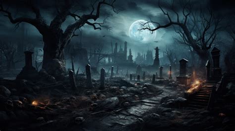 Spooky Graveyard by InkImagine on DeviantArt