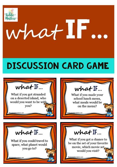 Conversation Starter/Icebreaker: What If Discussion Game | Ice breaker games for adults ...