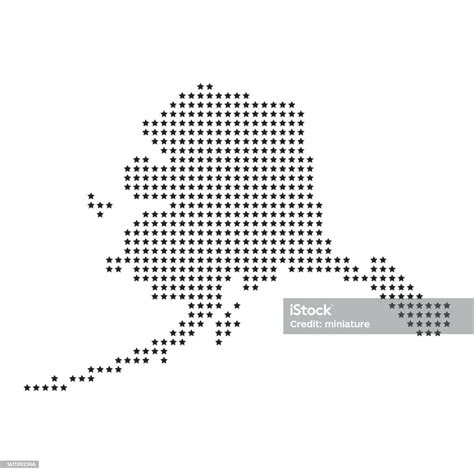 Alaska Map Stock Illustration - Download Image Now - Abstract, Alaska ...